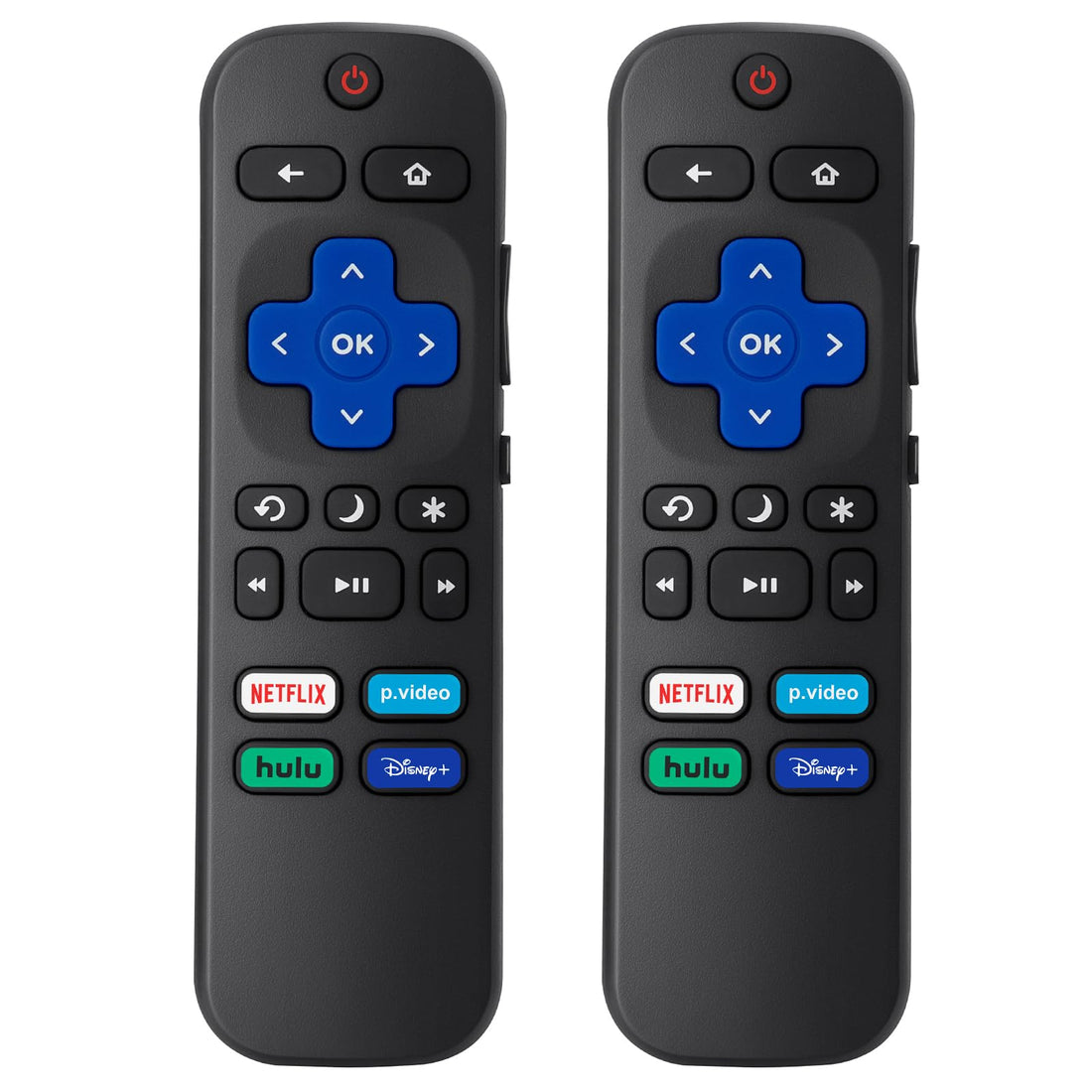 2) Replacement Remote Control Compatible For Roku Tv,For Tcl Roku/For Hisense Ro — cover