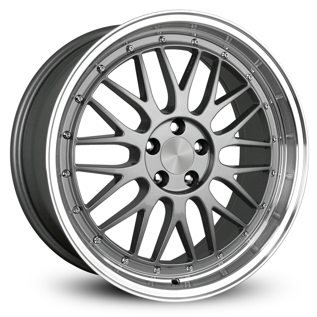 PRO TRAK | Gunmetal Polished Lip | 18x8.0 ( 5x100 )