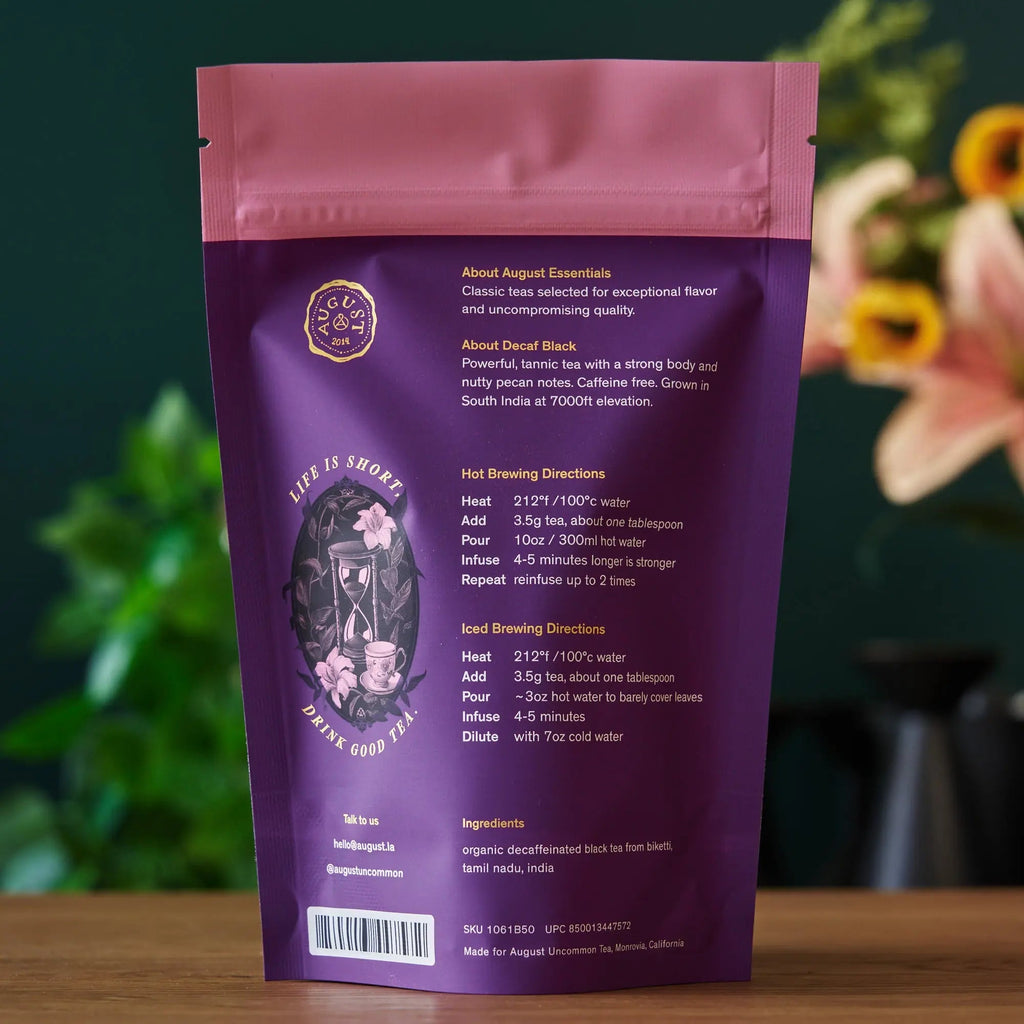 Essentials Decaf Black — Organic Decaffeinated Black Tea (Loose Leaf)