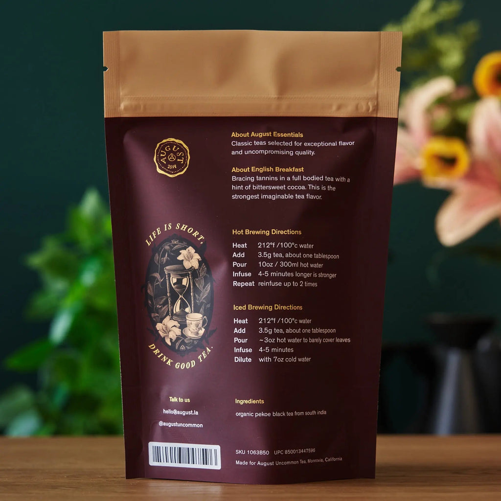 Essentials English Breakfast — Organic Bold Black Tea (Loose Leaf)