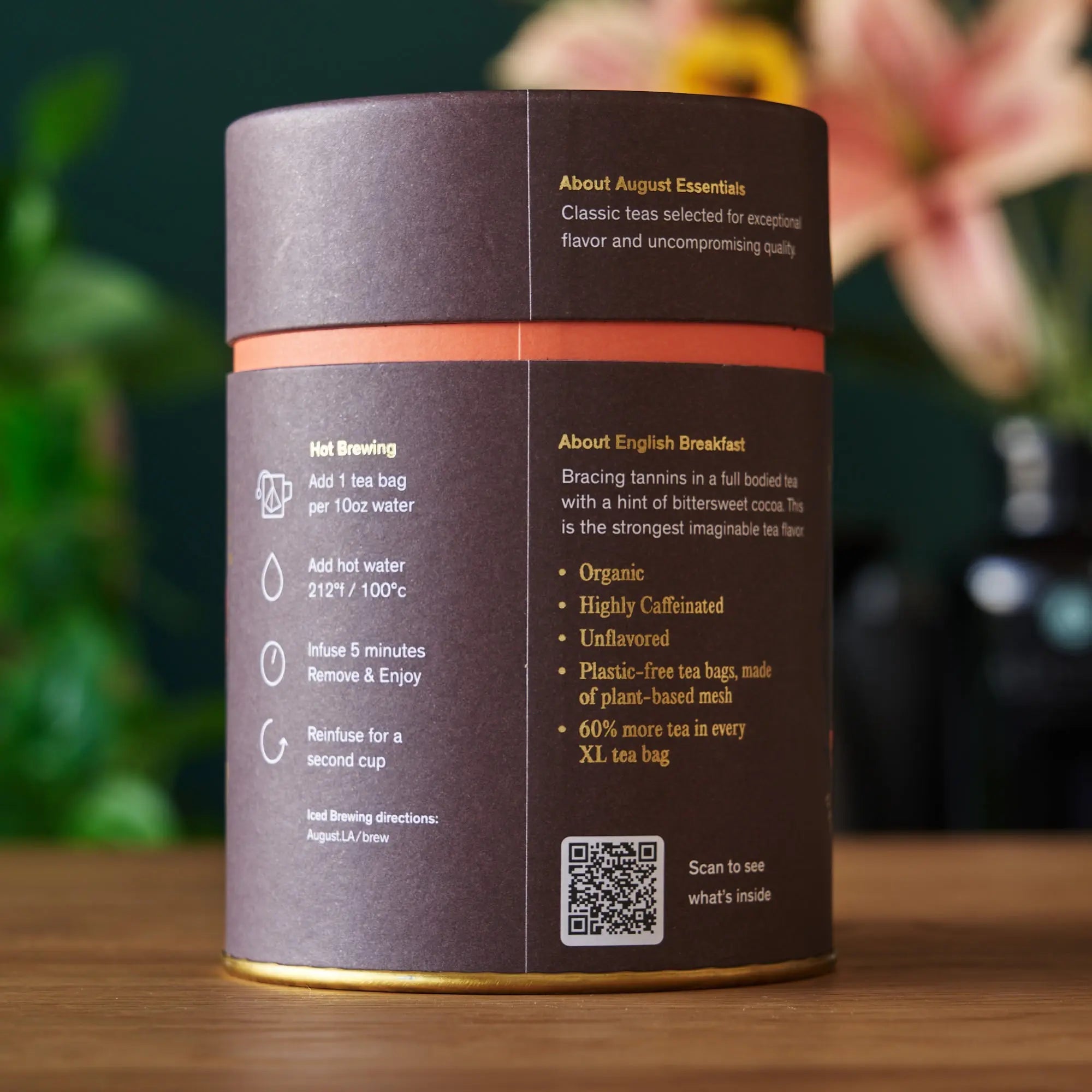 Essentials English Breakfast — Organic Bold Black Tea | 15 Tea Bags
