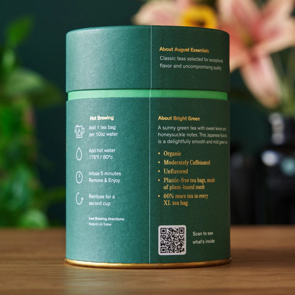 Essentials Bright Green — Organic Japanese Green Tea | 15 Tea Bags