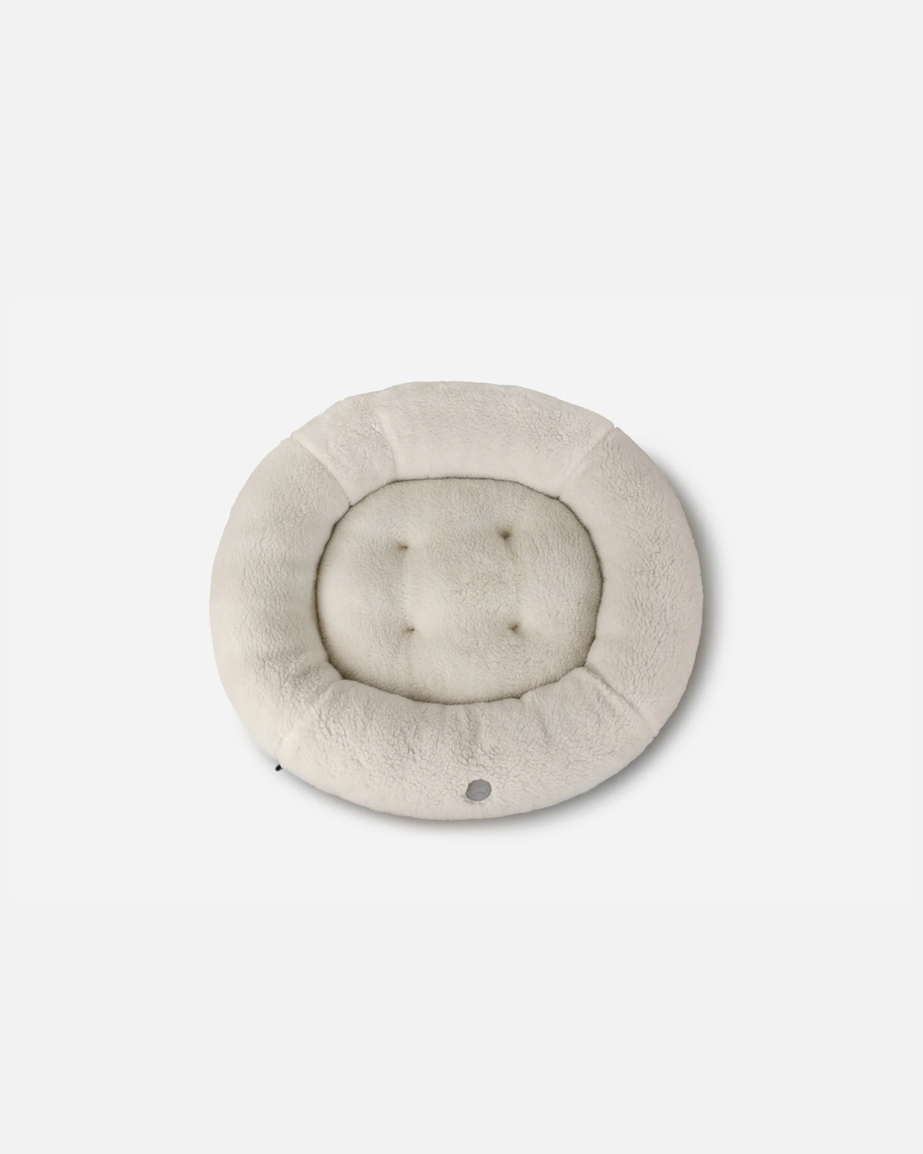 Chester & Lee | Furry Beige Donut Dog Bed