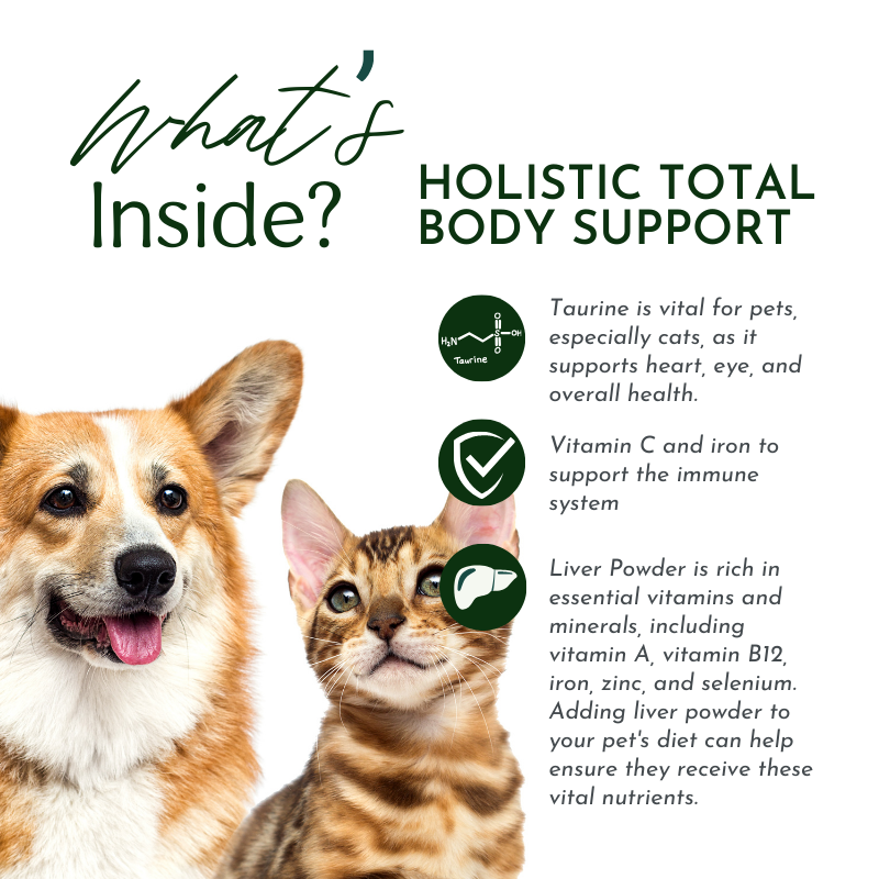 Holistic Total Body Support — Daily Multivitamin & Glandular Supplement for Dogs & Cats | Dr. Ruth Roberts