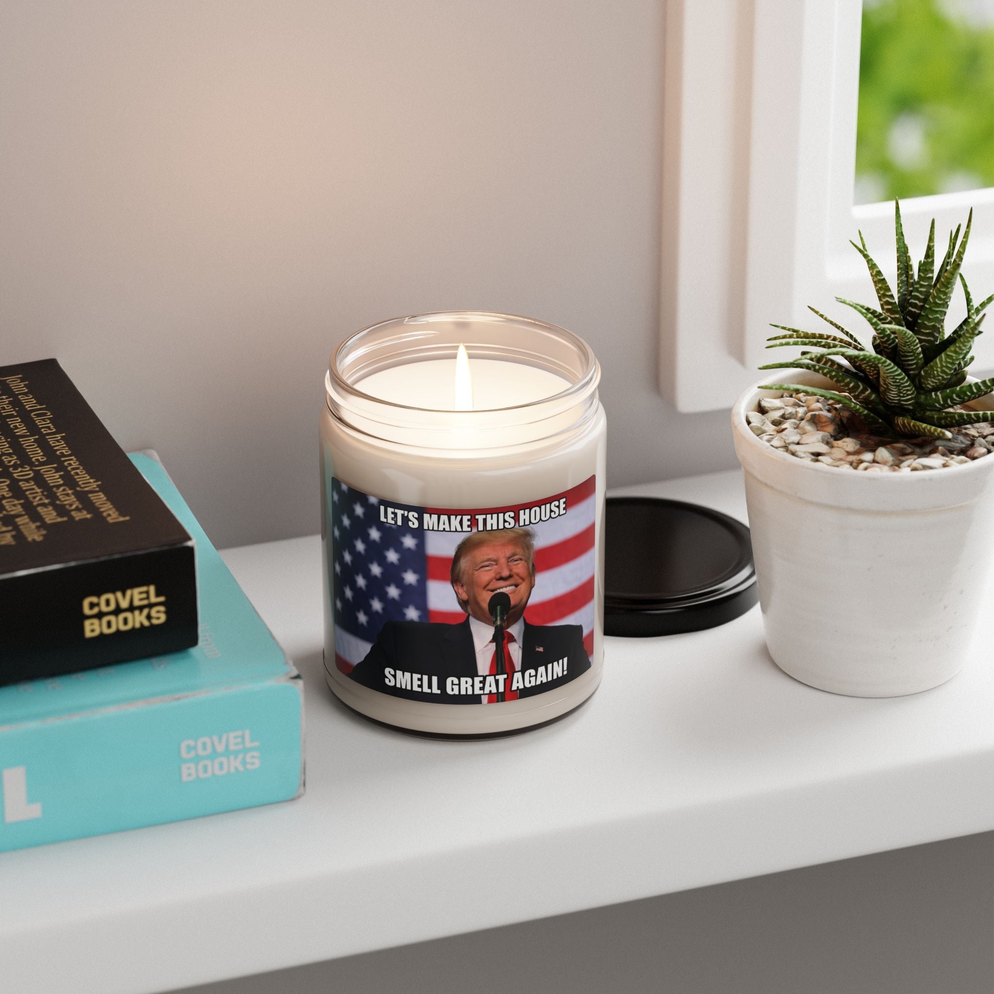 Trump Candle, Scented soy wax blend, 9oz.
