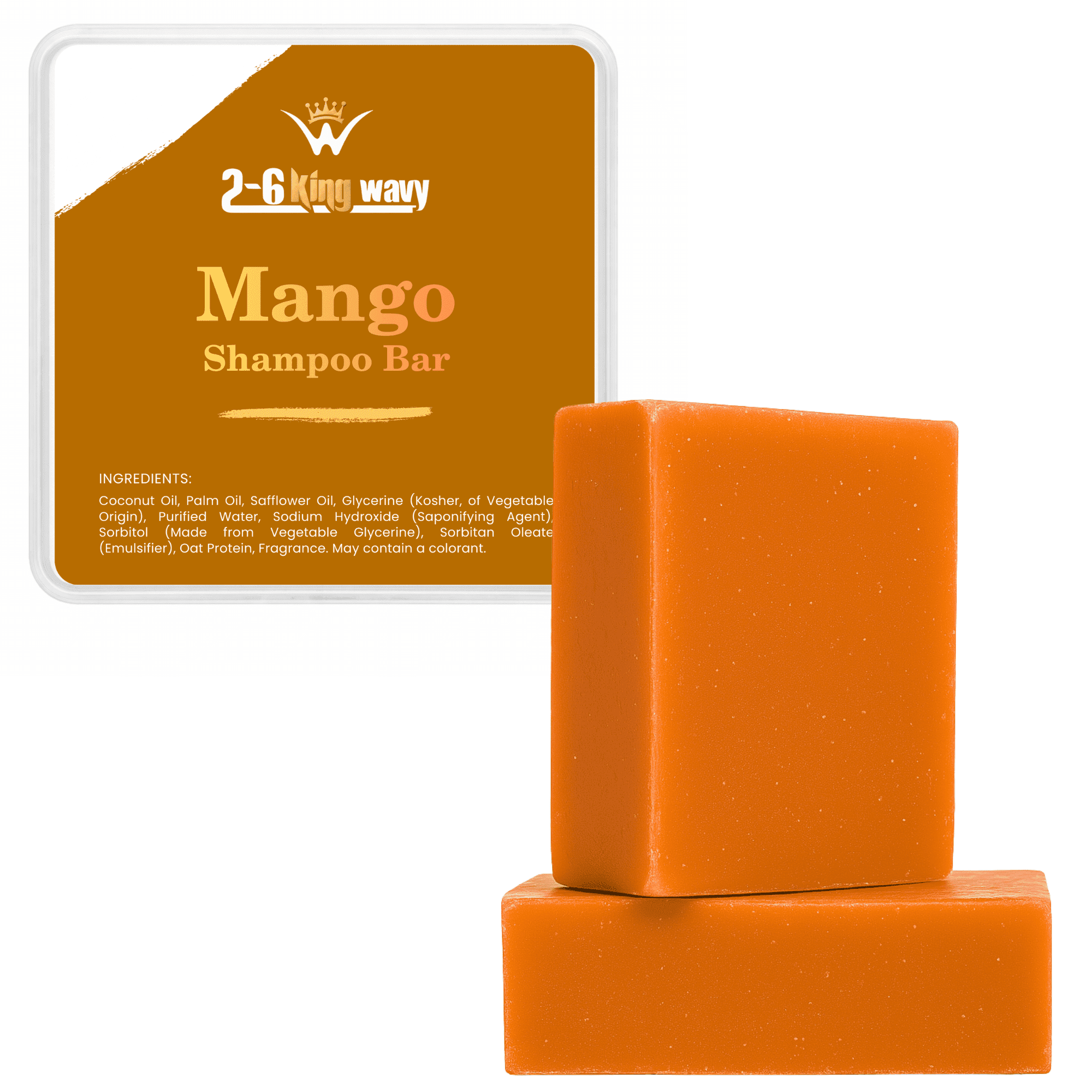 Mango Shampoo Bar for Waves, Curls & Coarse Hair