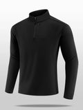Men's Plus Size Comfortable Half-Zip Sweatshirt
