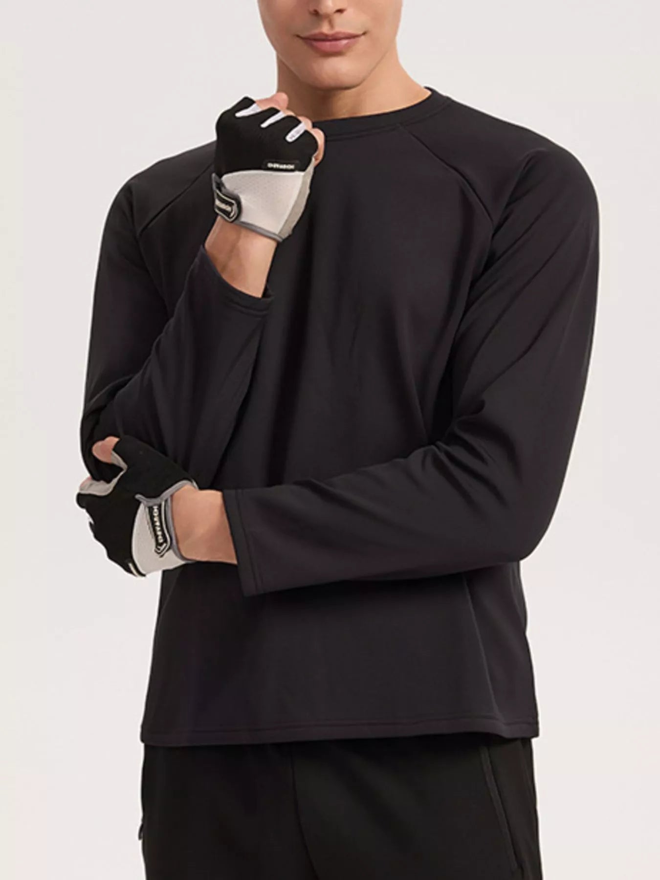 Men's Plus Size Long Sleeve Performance Active T-Shirt
