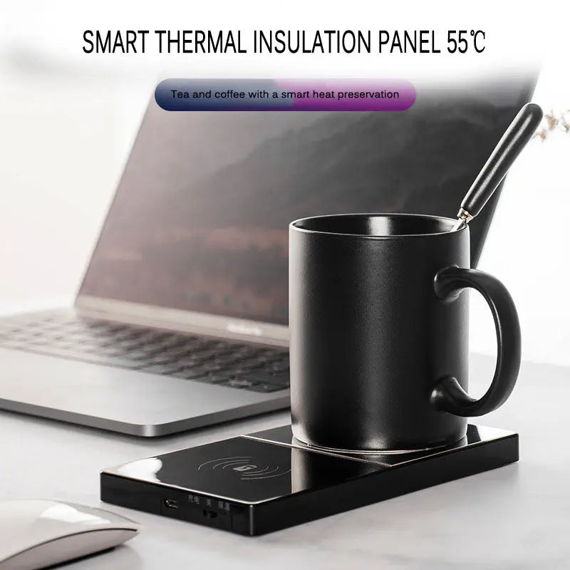 2 In 1  Wireless Heating Mug Cup Warmer