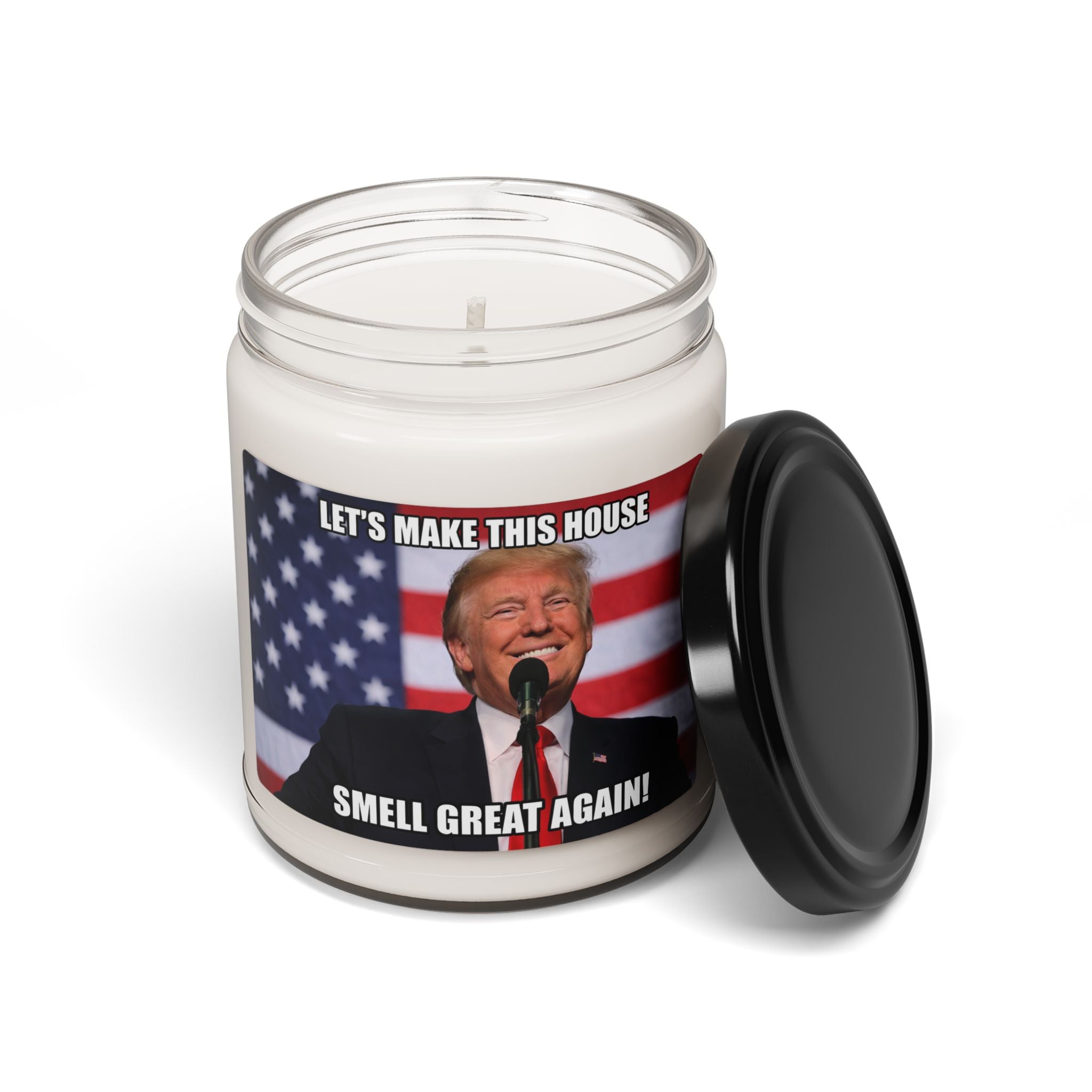 Trump Candle, Scented soy wax blend, 9oz.