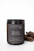 Black Balsam- 8oz Wood Wick Candle
