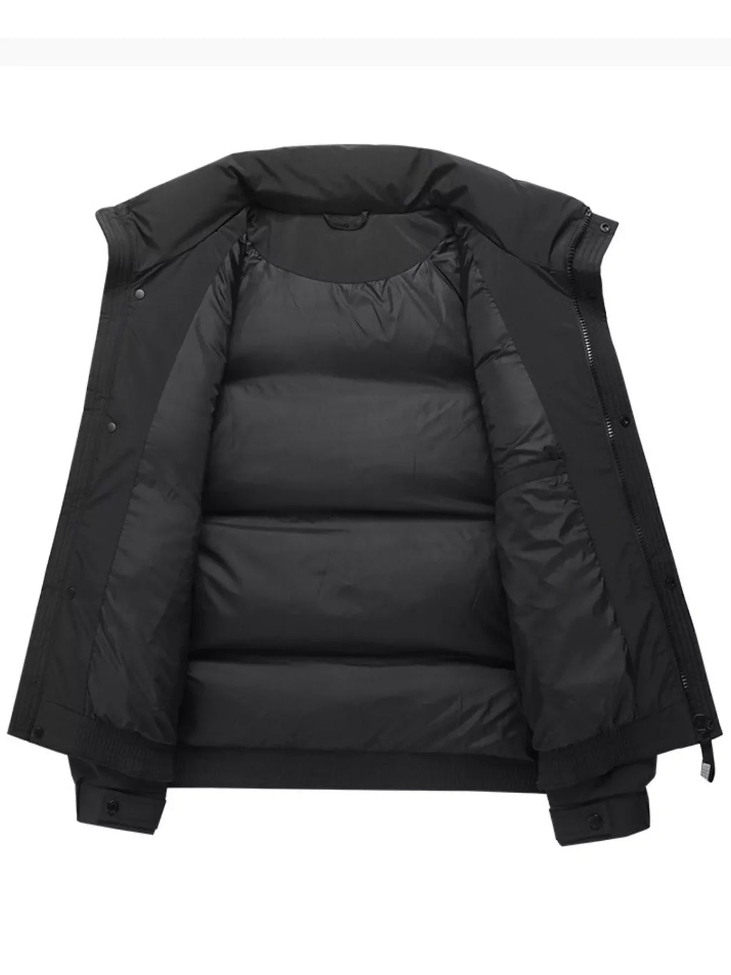 Men's Plus Size Stand Collar Puffer Jacket