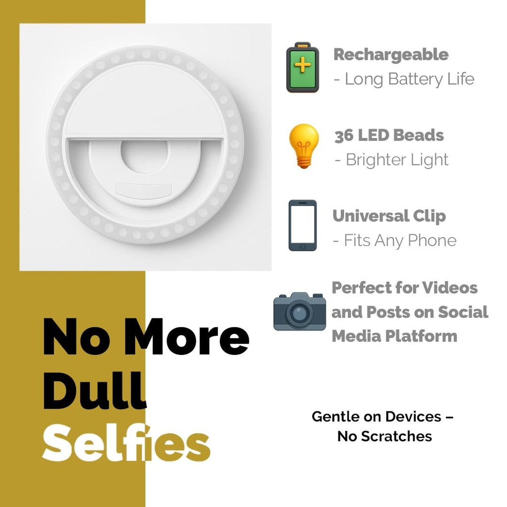 Light Rechargeable, Clip-On Rechargeable Led Light With 3 Adjustable Brightness