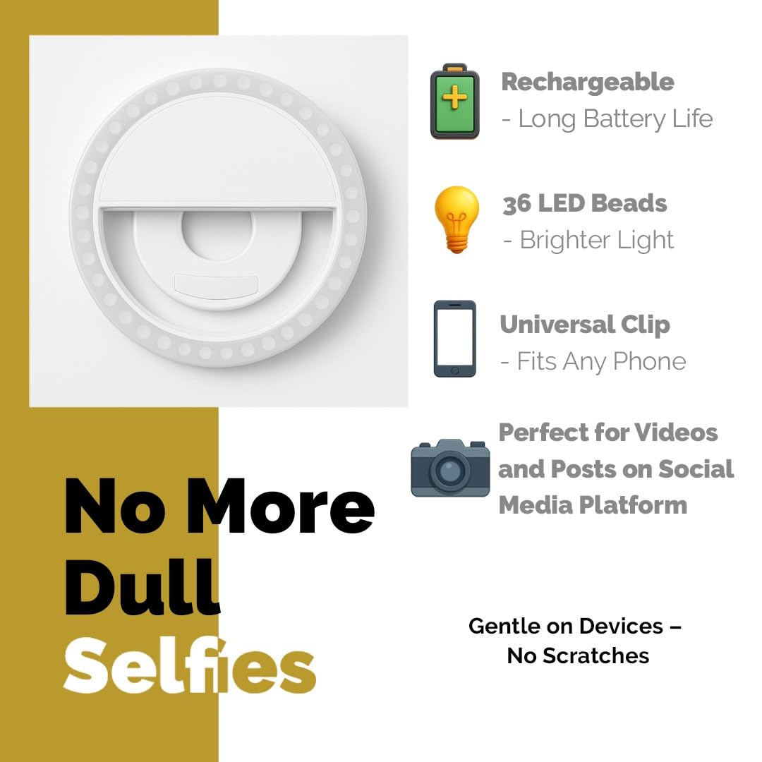 Light Rechargeable, Clip-On Rechargeable Led Light With 3 Adjustable Brightness