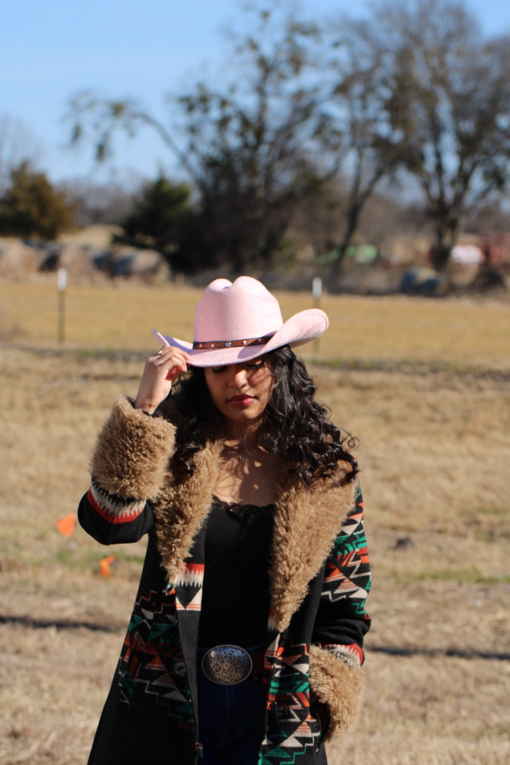 Durango Cowboy Hat - Blush Pink