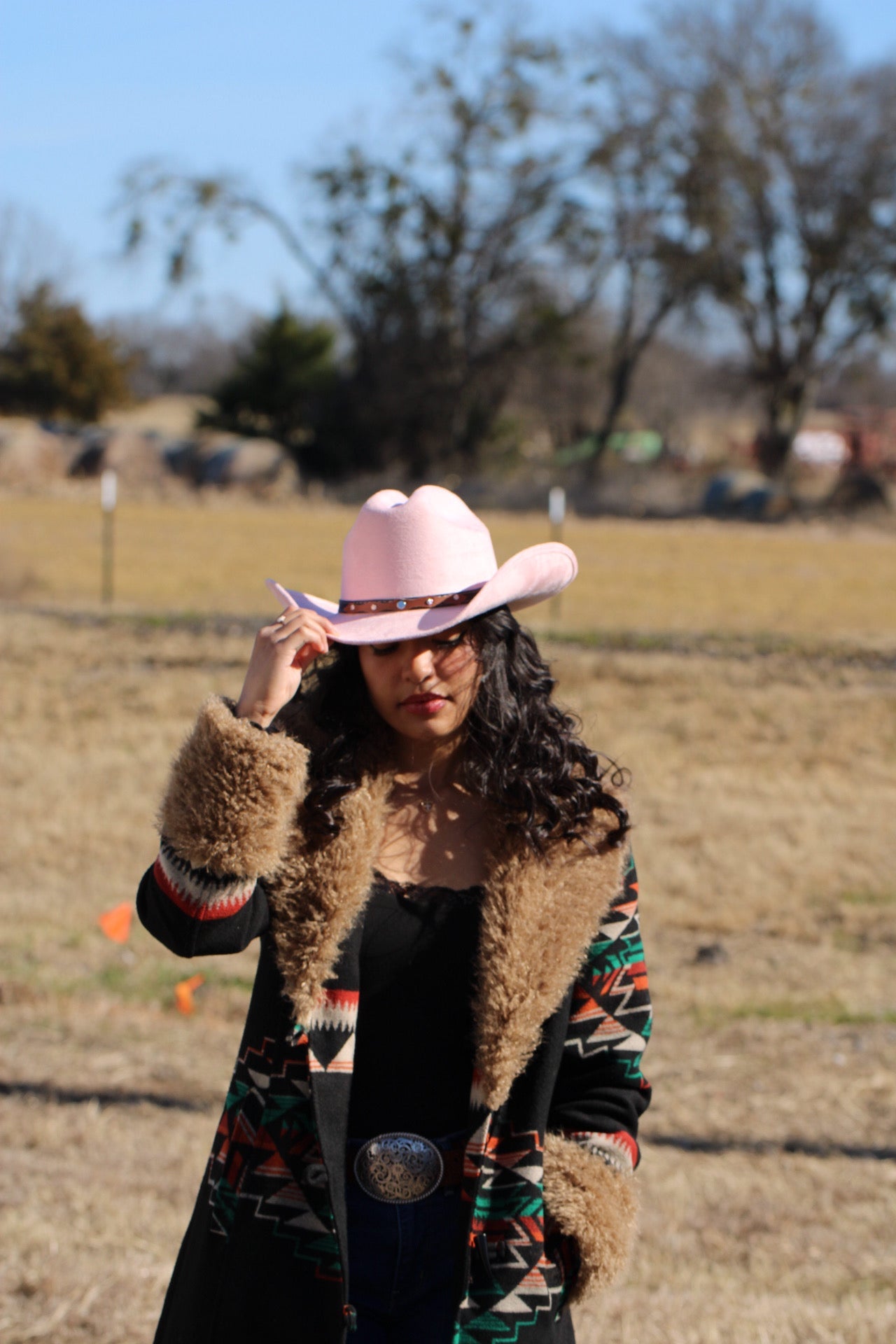 Durango Cowboy Hat - Blush Pink