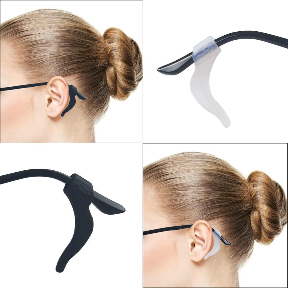Glasses Anti-Slip Silicone Ear Clip, Glasses Holder W