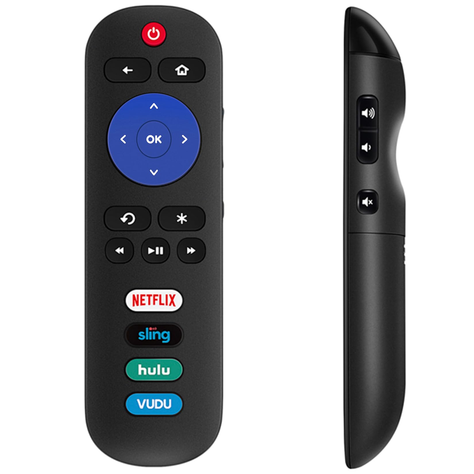2 Universal Replace Remote Applicable For Tcl Roku Tv/Hisense Tv/Onn Tv/Philips