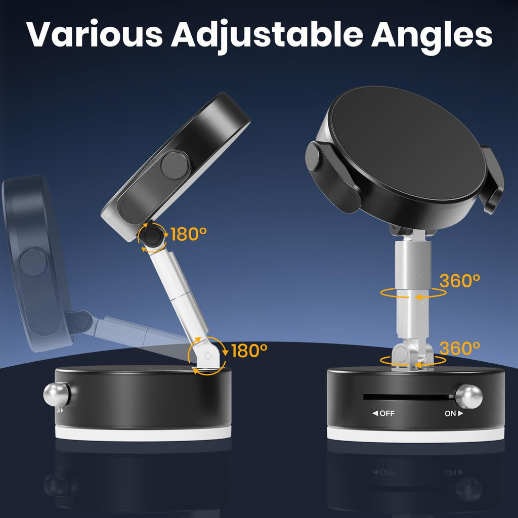 Adjustable Vacuum Magnetic Phone Holder, Vacuum Suction