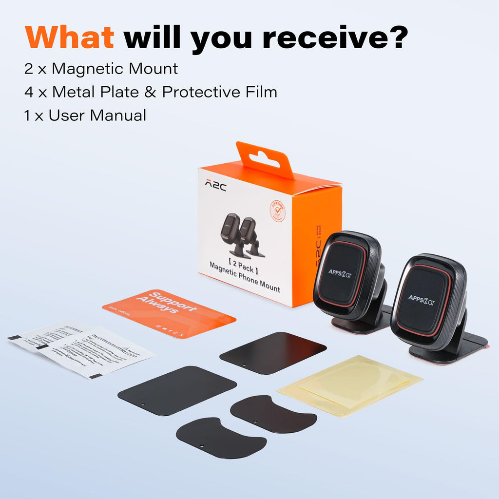 Magnetic Phone Holder Car, Apps2Car [Super Strong Magnet] Ph