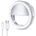 Ring Light, [Rechargeable] With 36 Led Lights, 3-Level Adjustable Brightness Cli