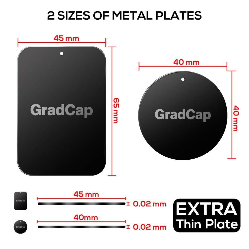 Magnetic Phone Mount - 4 Packs Universal Ultra Thin B
