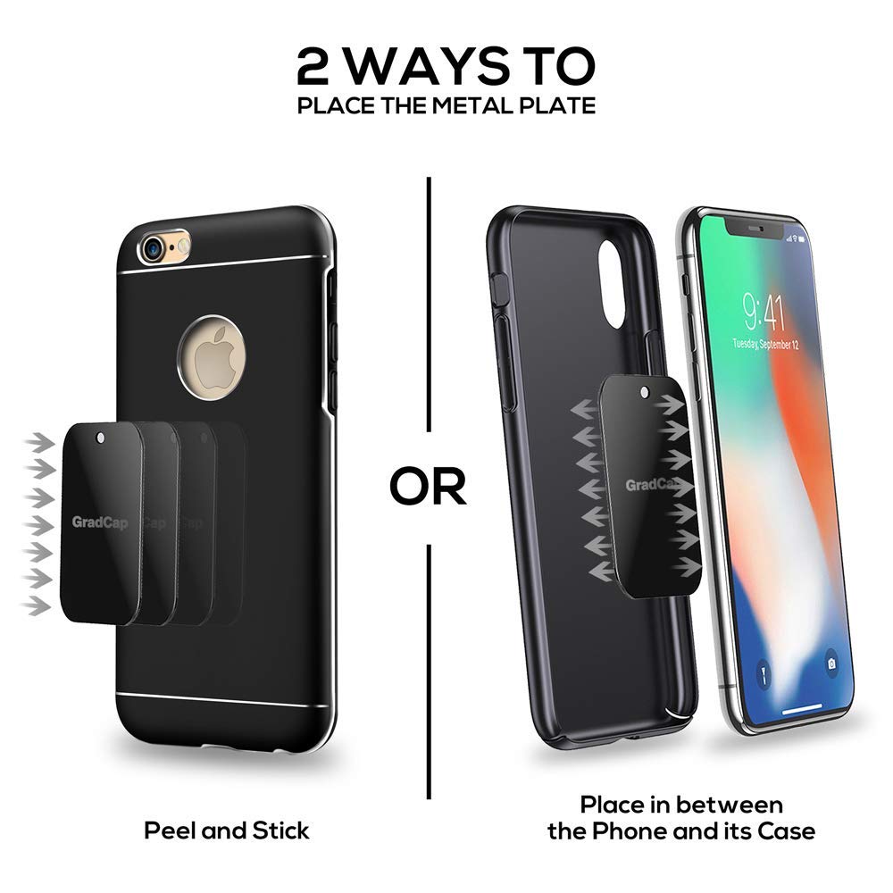 Magnetic Phone Mount - 4 Packs Universal Ultra Thin B