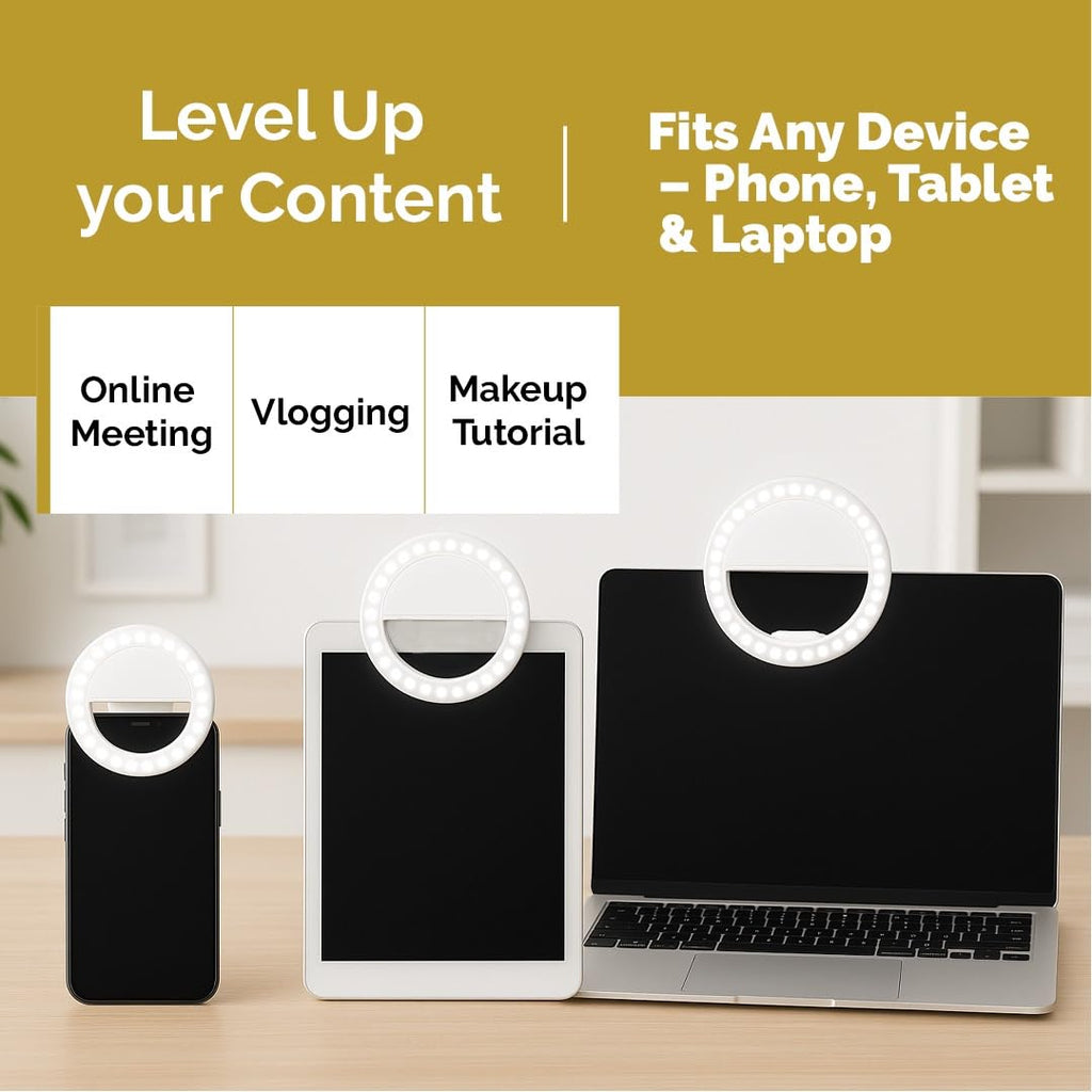 Light Rechargeable, Clip-On Rechargeable Led Light With 3 Adjustable Brightness