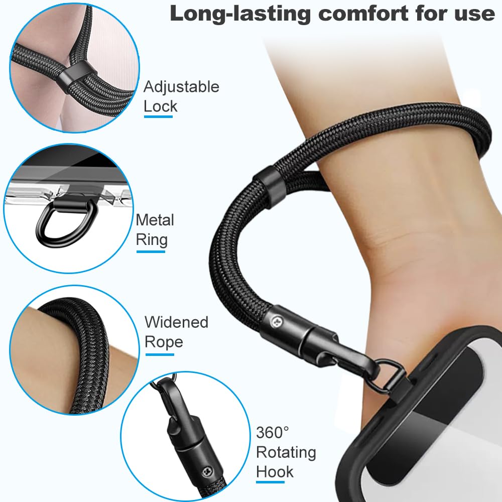 Strap Lanyard Strap Adjustable, Anti Theft Wrist Lanyard With Slim Tether Tab Fi