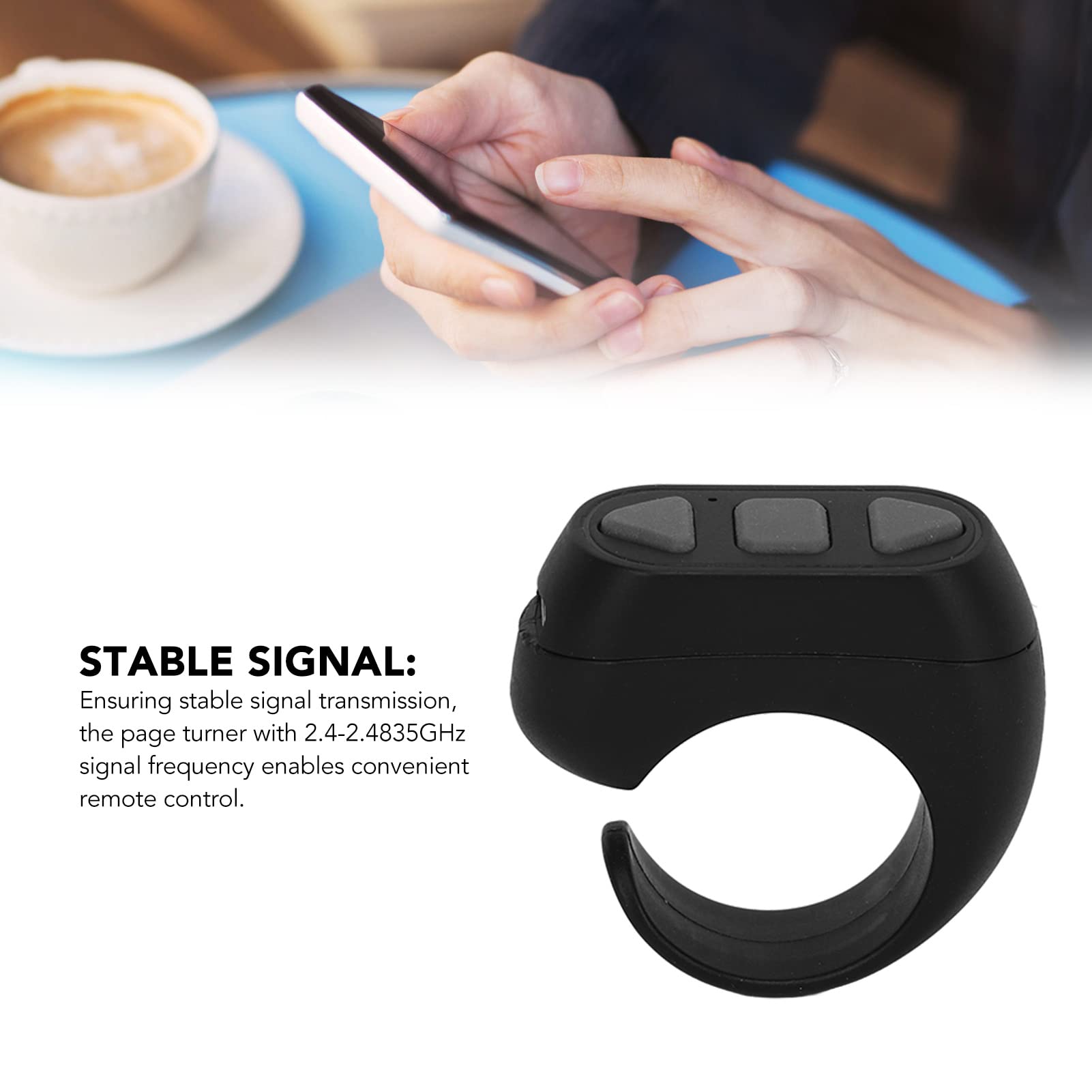 Page Turner, Phone Remote Control Ring, Click Like Self