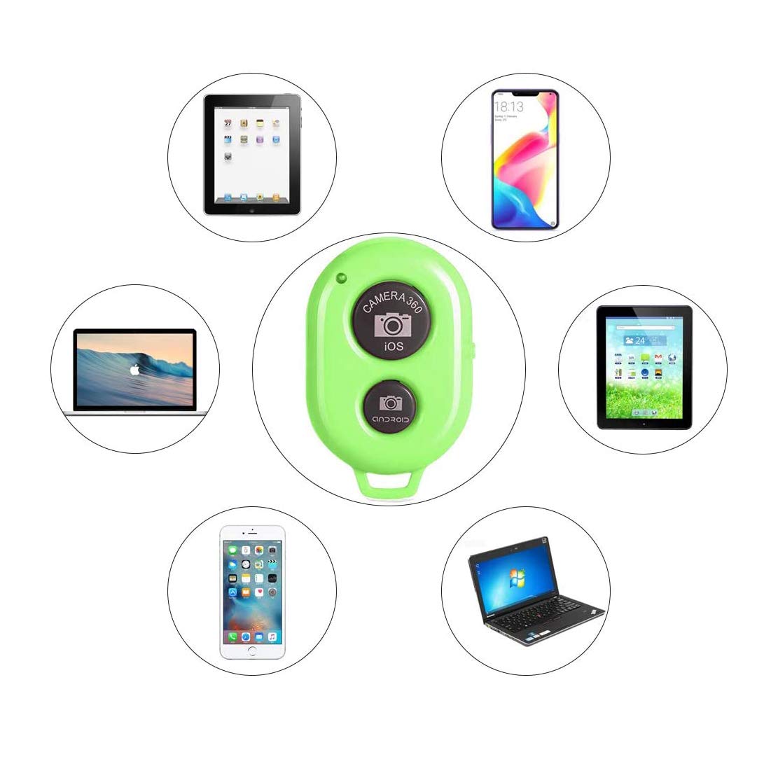 Remote Control For Smart Phones- Ios/Android (1 Pink＋1