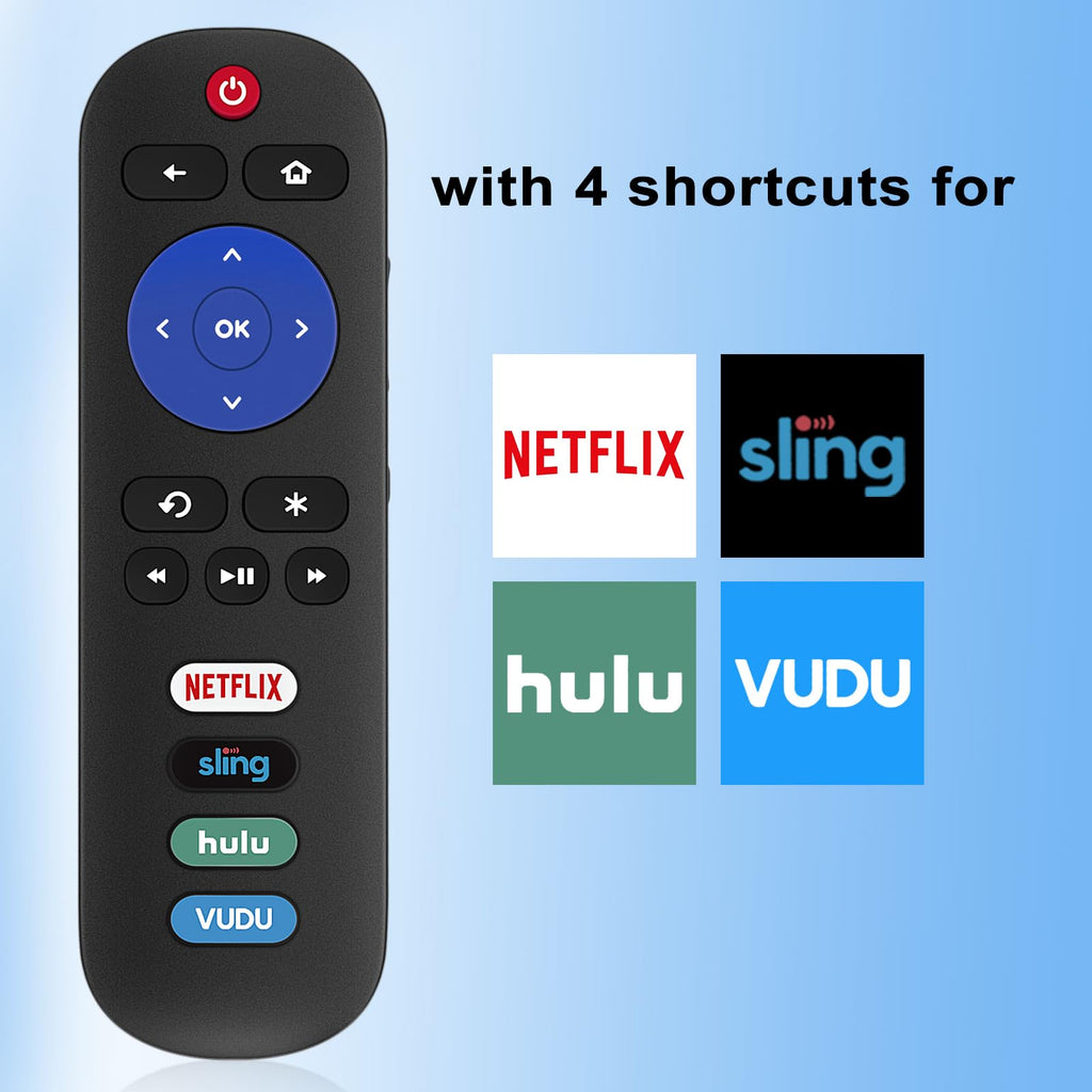 2 Universal Replace Remote Applicable For Tcl Roku Tv/Hisense Tv/Onn Tv/Philips