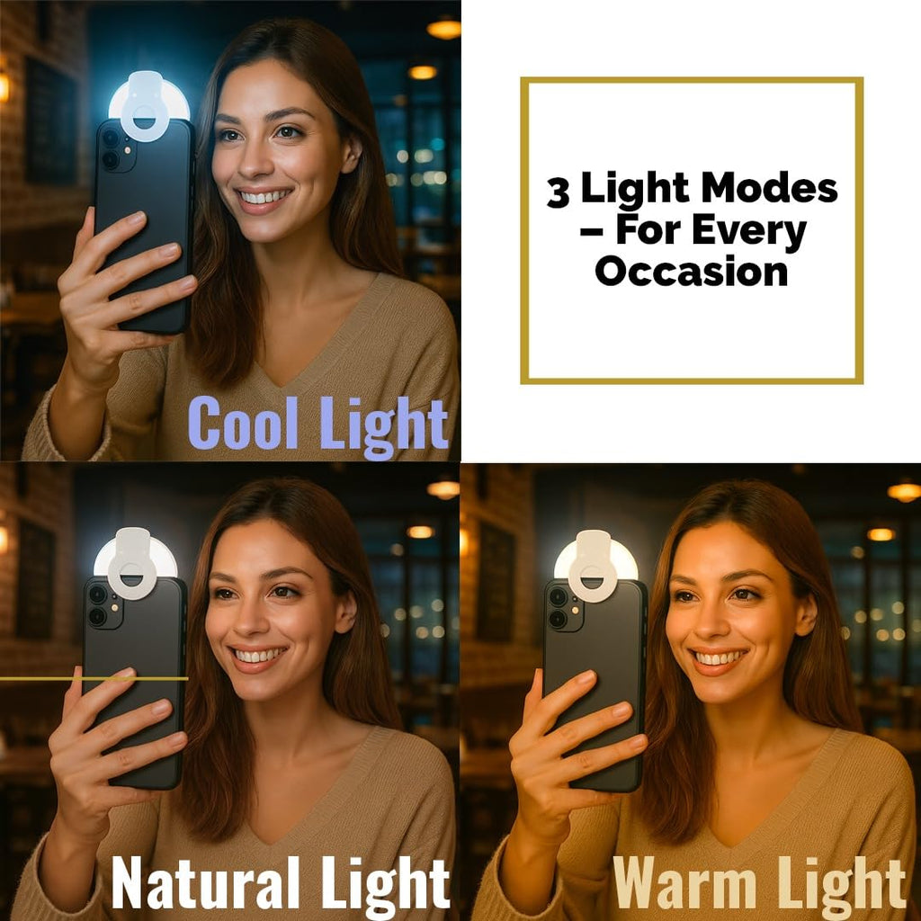 Light Rechargeable, Clip-On Rechargeable Led Light With 3 Adjustable Brightness