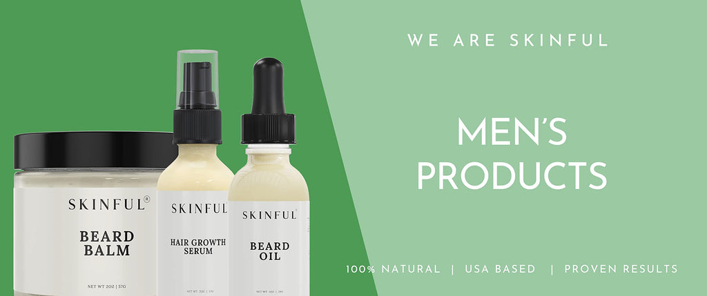 Skinful Beard Oil for Men - Softening Beard Moisturizer Oil with Seed Oil - 1oz