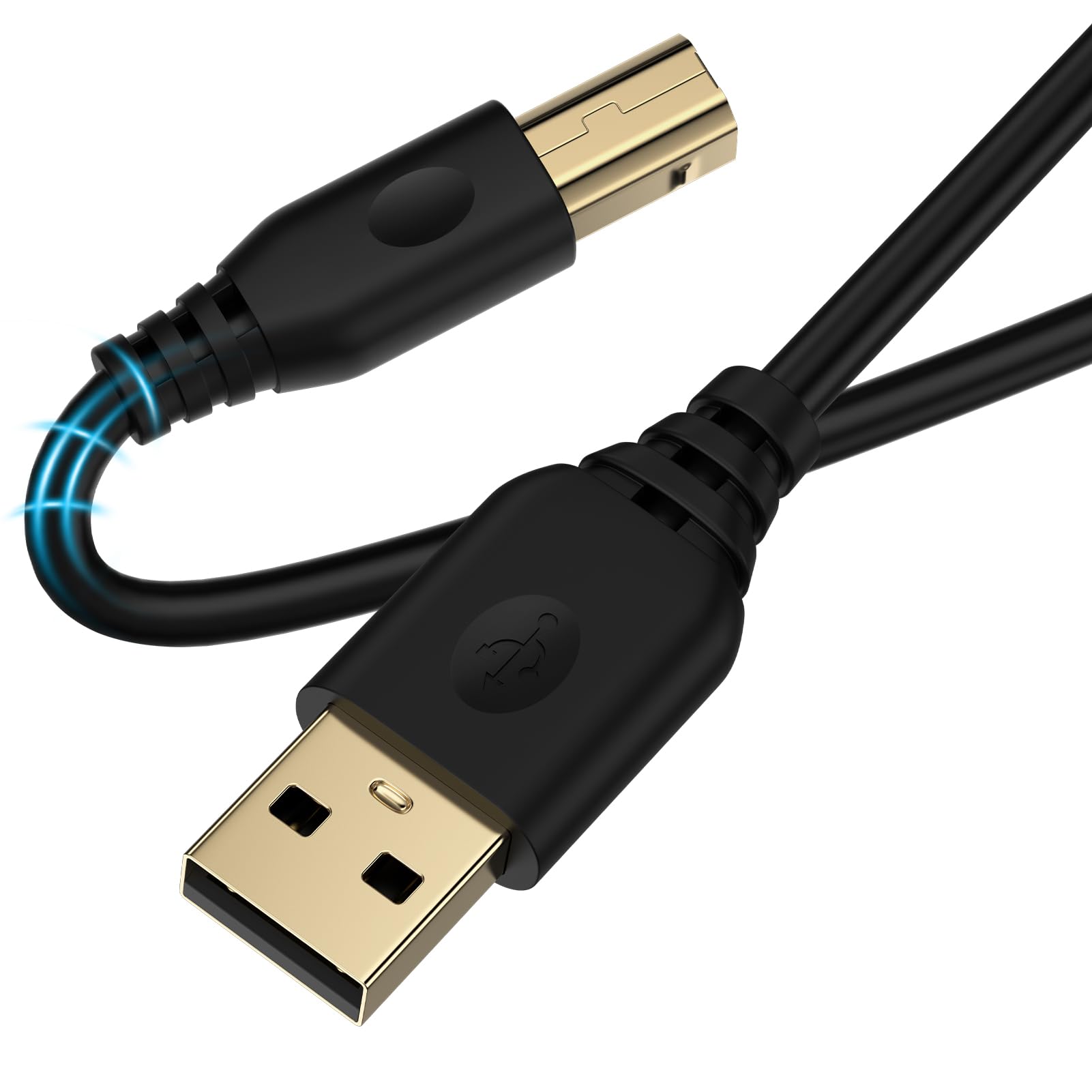 Printer Cable,Usb A To Usb B Scanner Cable Printer Cord Usb Type B High Speed Pr