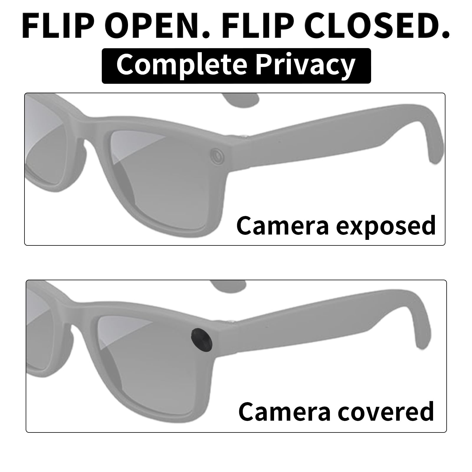 Glasses Accessories Set For Meta, Include 3 Flip-To-Open