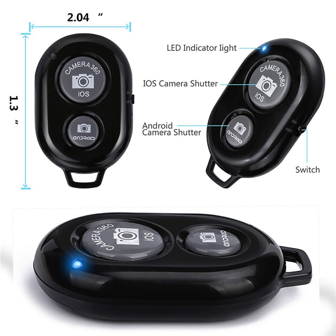 Remote Control For Smart Phones- Ios/Android (1 Pink＋1