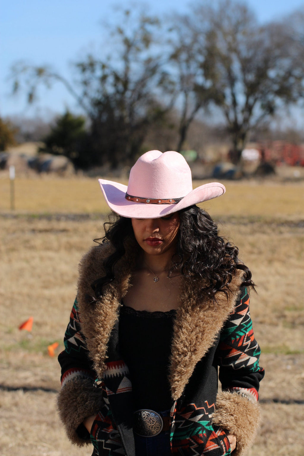 Durango Cowboy Hat - Blush Pink