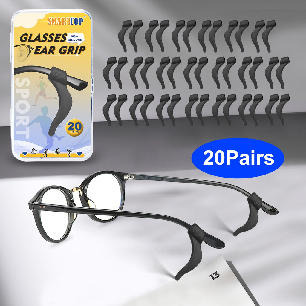 Ear Grips -20 Pairs Eye Glasses Ear Grippers Anti-Sl