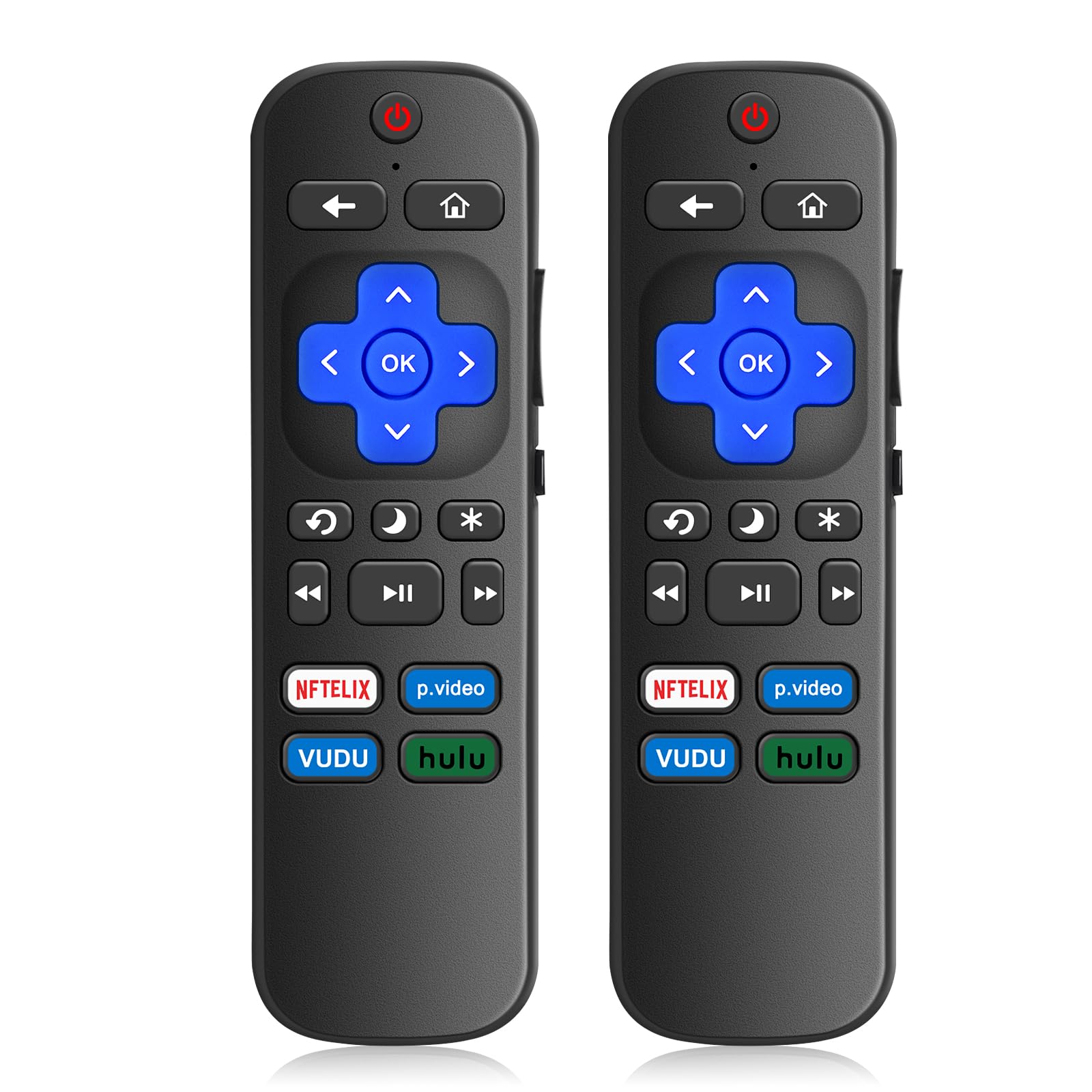 2) Replaced Remote Control Only For Roku Tv Tcl Roku/For Hisense Roku/For Insign