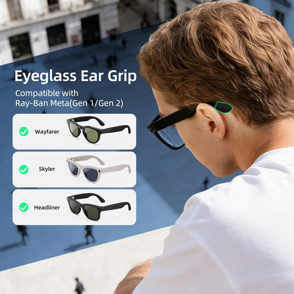 Grip Ray Ban Meta(Gen 1 & 2) Wayfarer/Skyler/Headliner,