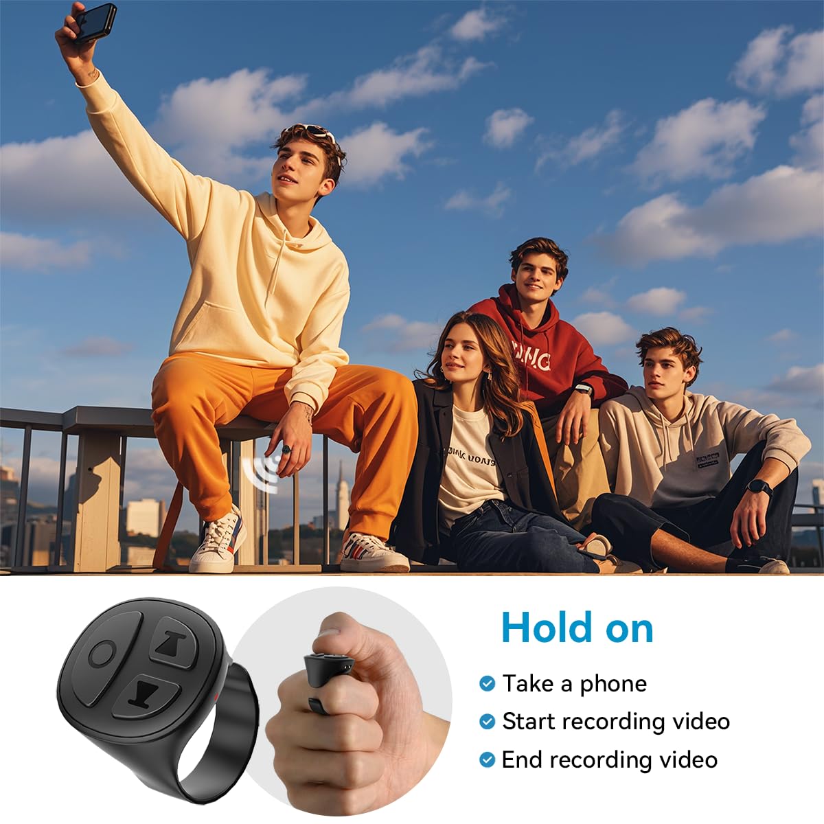 Scrolling Ring For Page Turner & Video Scrolling, Camer