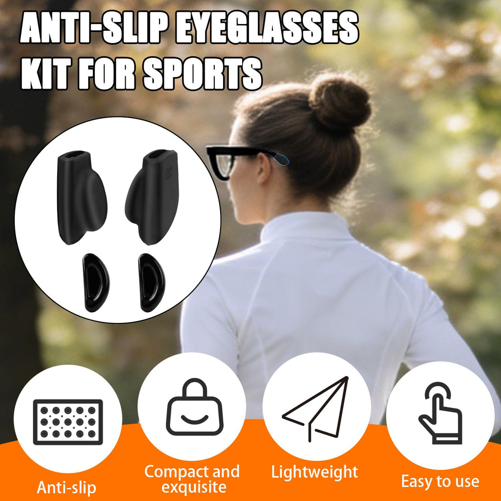 Eyeglass Nose Pads & Ear Grips Kit, Silicone Replaceme