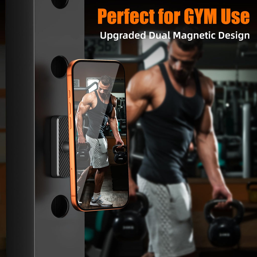 Magnetic Phone Holder Gym, Workout, Kitchen Or Any L Sur