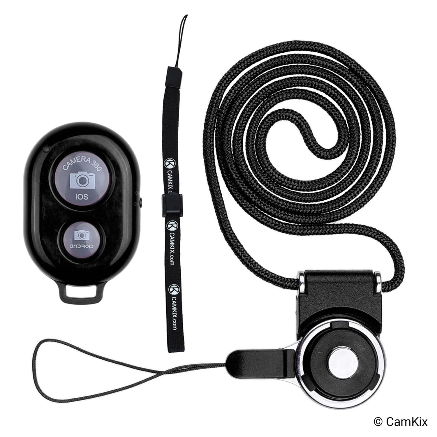 Remote Control With ® Technology, Black - Wrist Strap