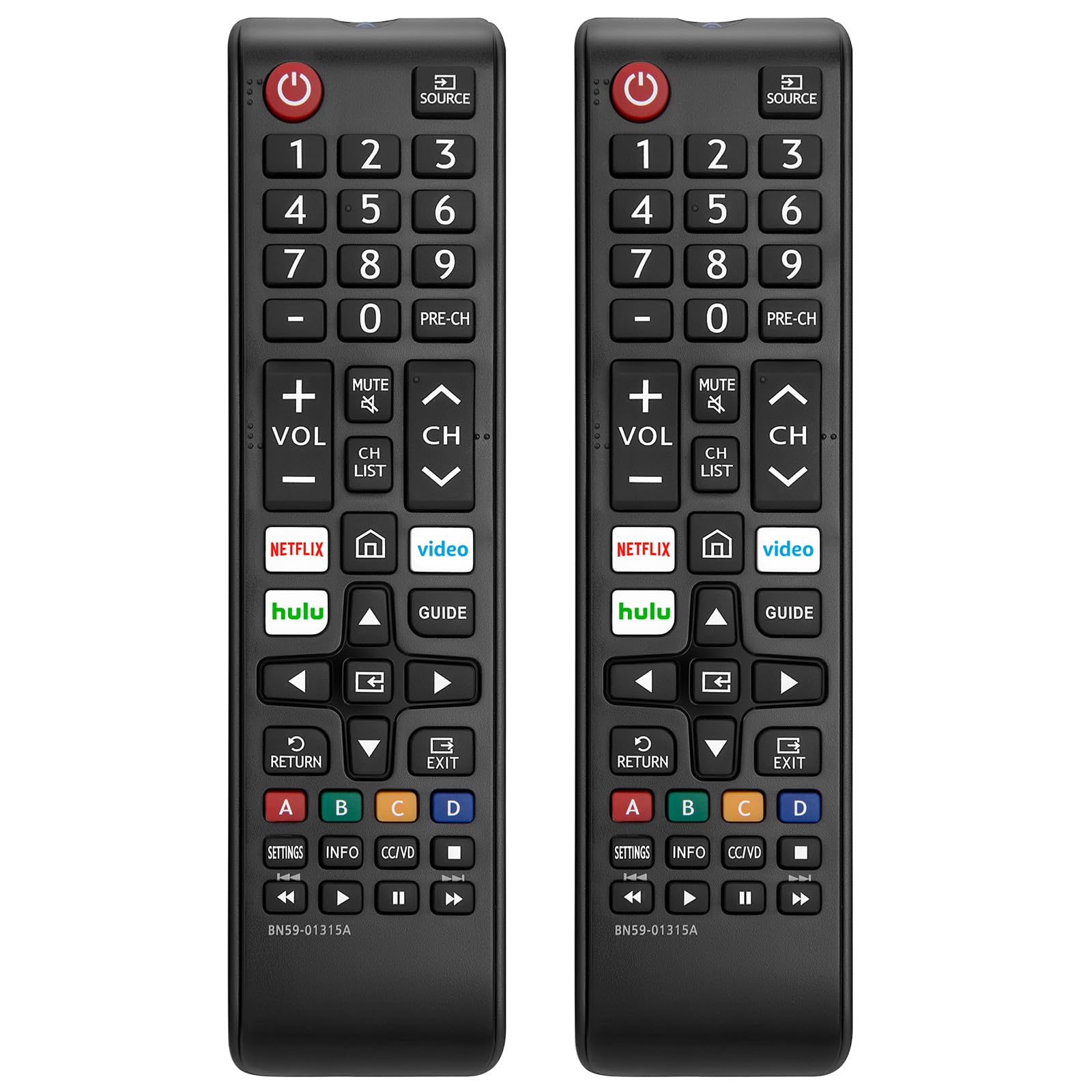 2】 New Universal Remote For All Samsung Tv Remote, Replacement Compatible For Al
