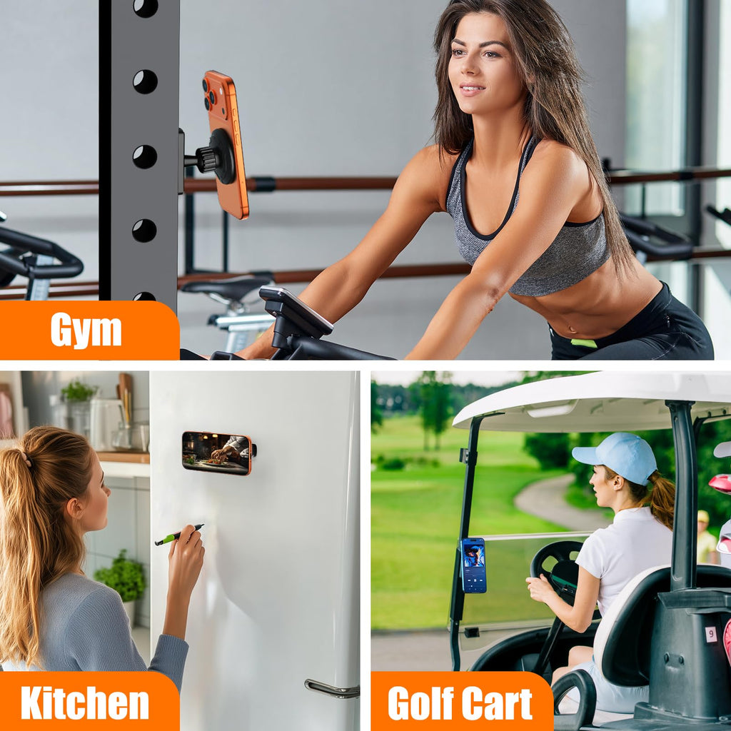 Magnetic Phone Holder Gym, Workout, Kitchen Or Any L Sur