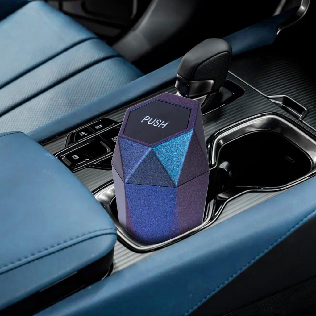 Trash Can, Car Trash Bin With Lid, Car Accessories For Women Interior, Car Garba