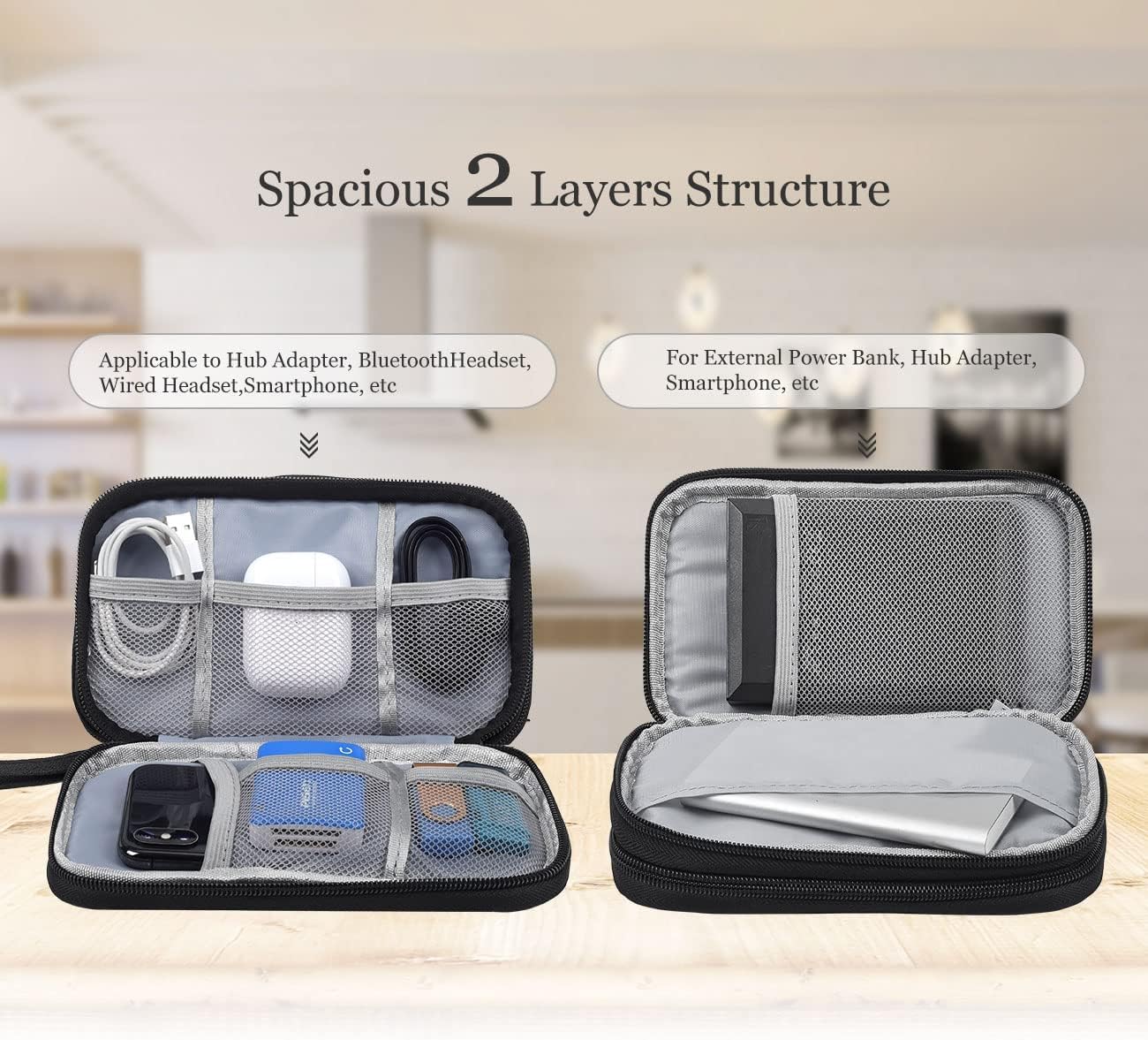 Accessories Organizer Pouch Bag, Travel Universal