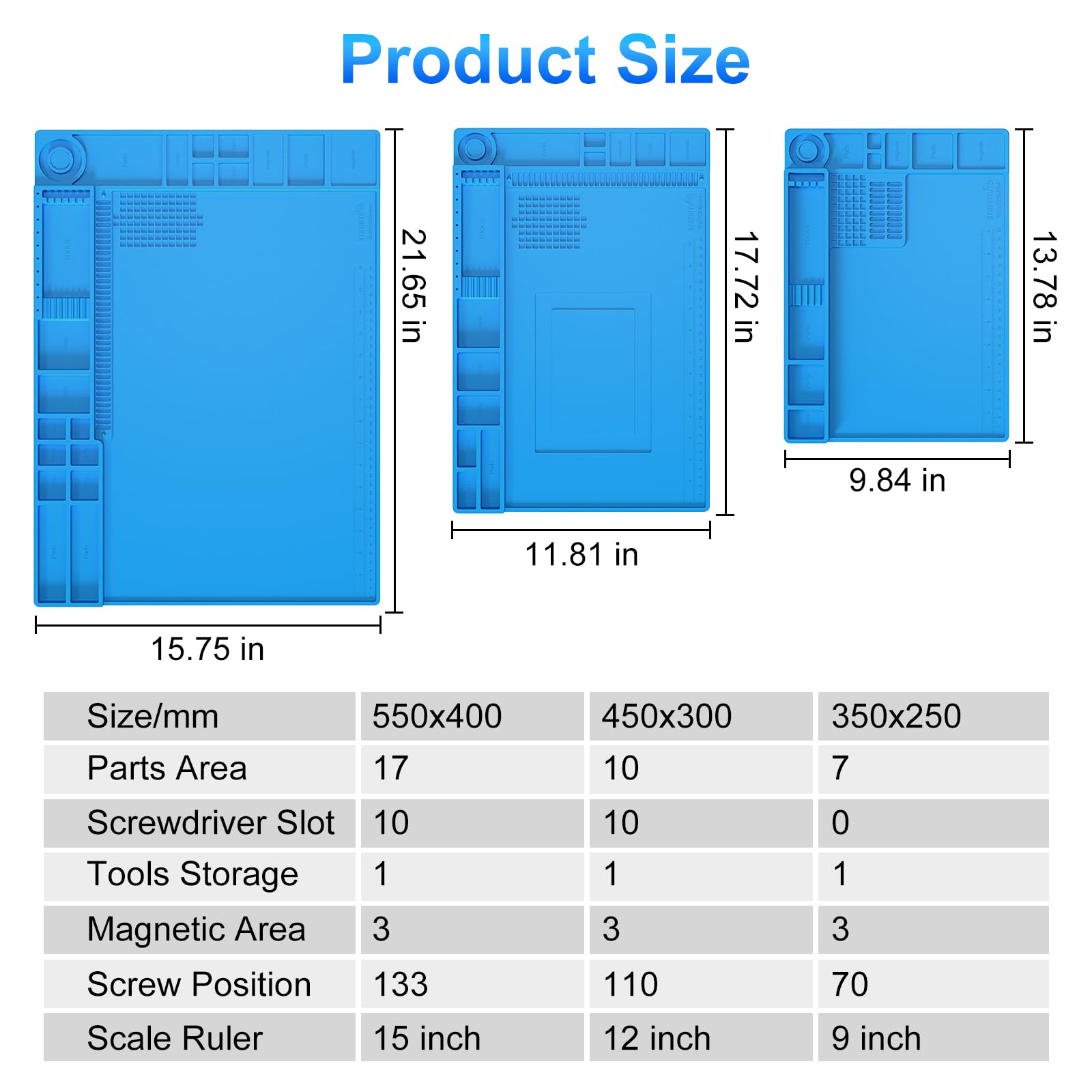 Mat Electronics Repair Mat, Silicone Work Mat Heat